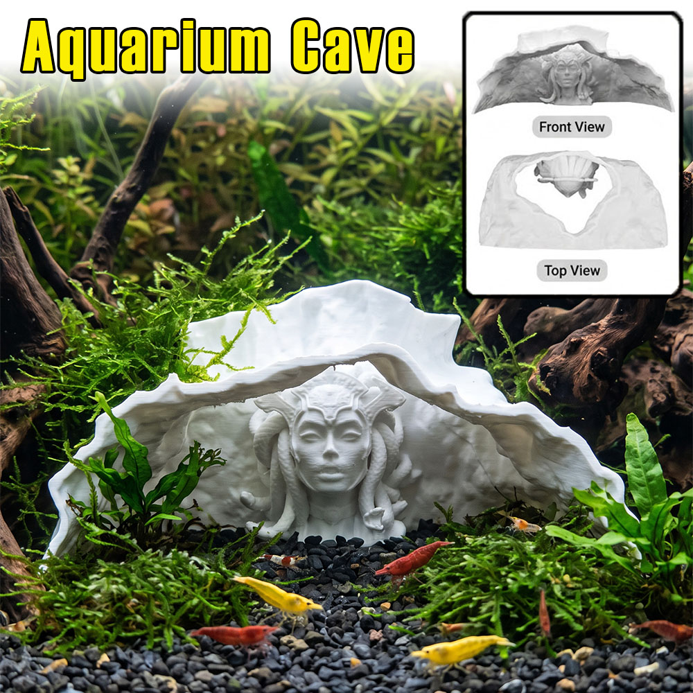 Aquarium Fish Background - Aquarium Cave PLA 3D Printing Creative