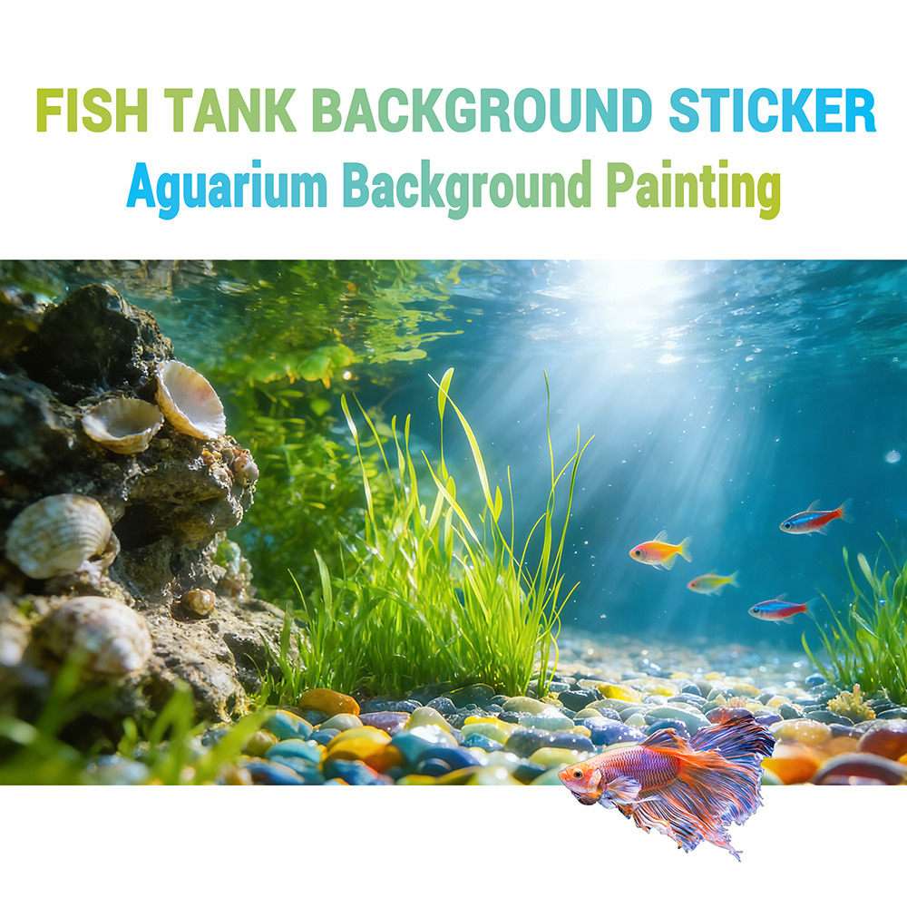 Aquarium Fish Background - Shell Reefs, Seaweeds, Fish Tank Background
