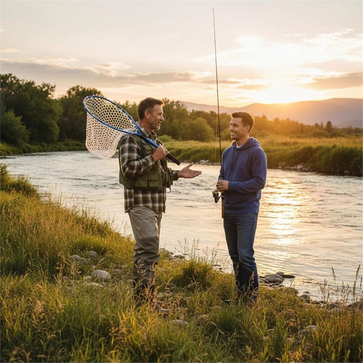 POPULAR-2Pcs Rubber Fishing Ne - Fish Net Handle review and price