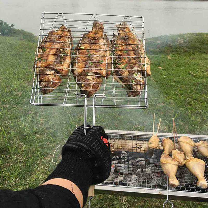 [A93Z!】 BBQ Fish Grill Net Bar - Fish Net Handle review and price