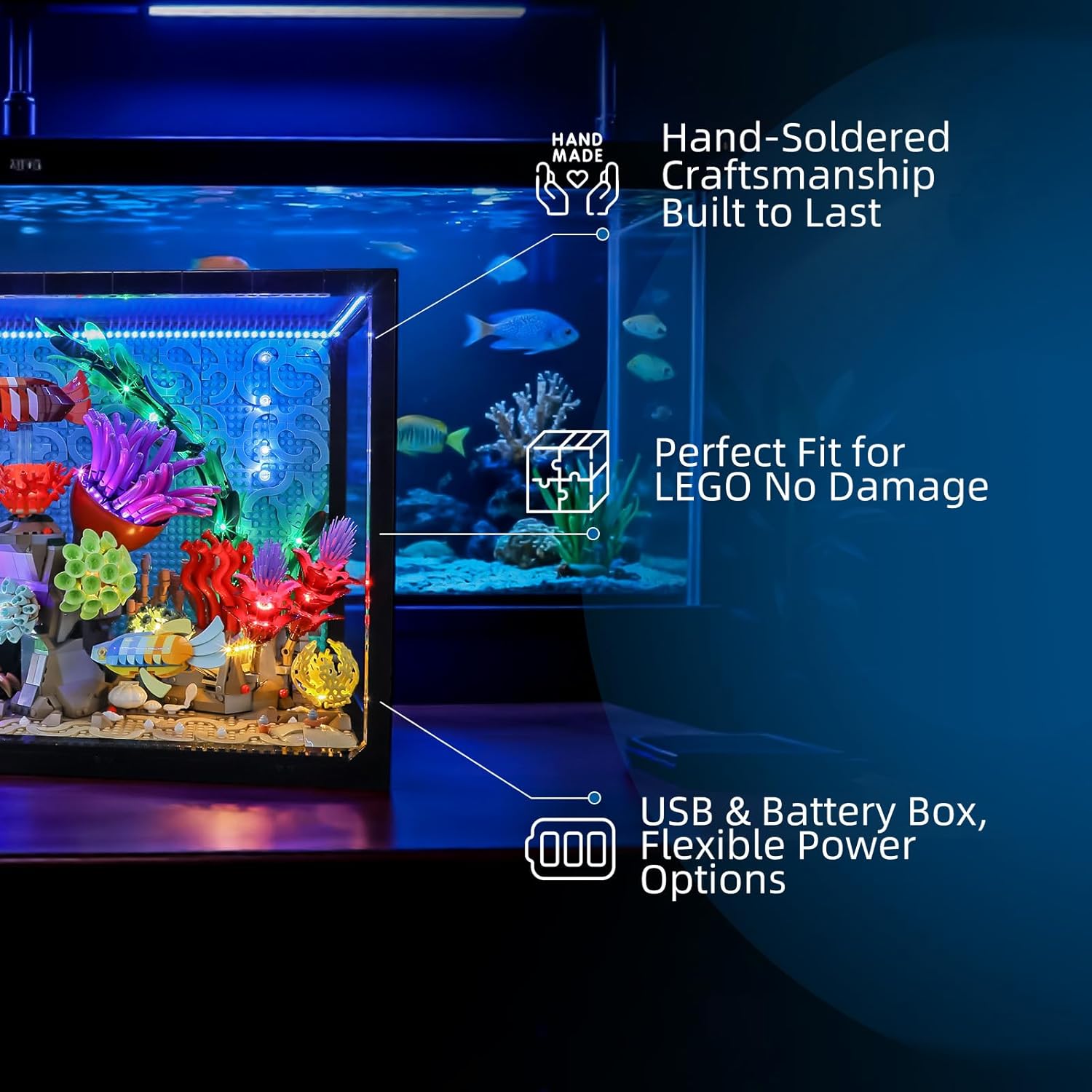 Hprosper LED Light for lego 10 - Aquarium Led Light review and price