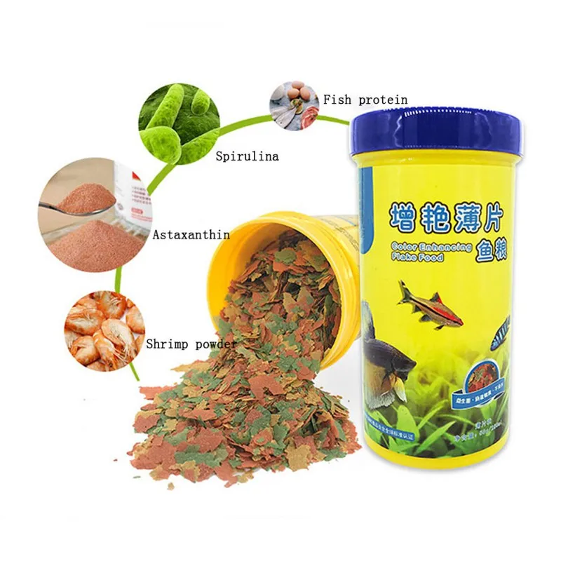 Fish Food Coloring and Brighte - Fish Food Flake review and price