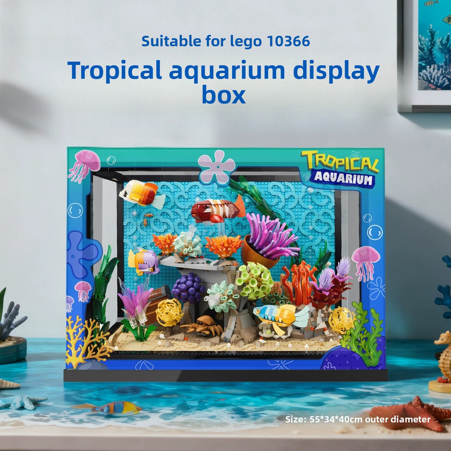 Acrylic transparent display bo - Box Fish In Aquarium review and price