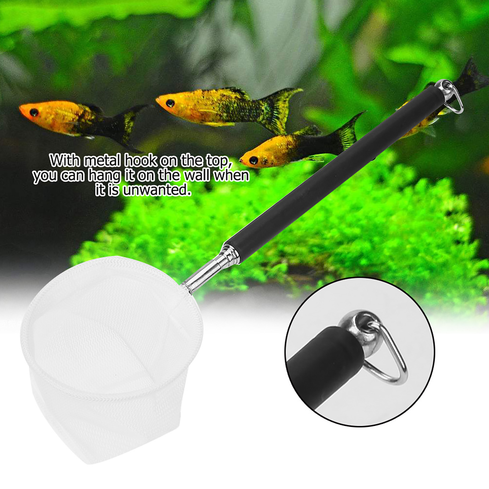 Adjustable Aquarium Fishing Ne - Fish Net Handle review and price