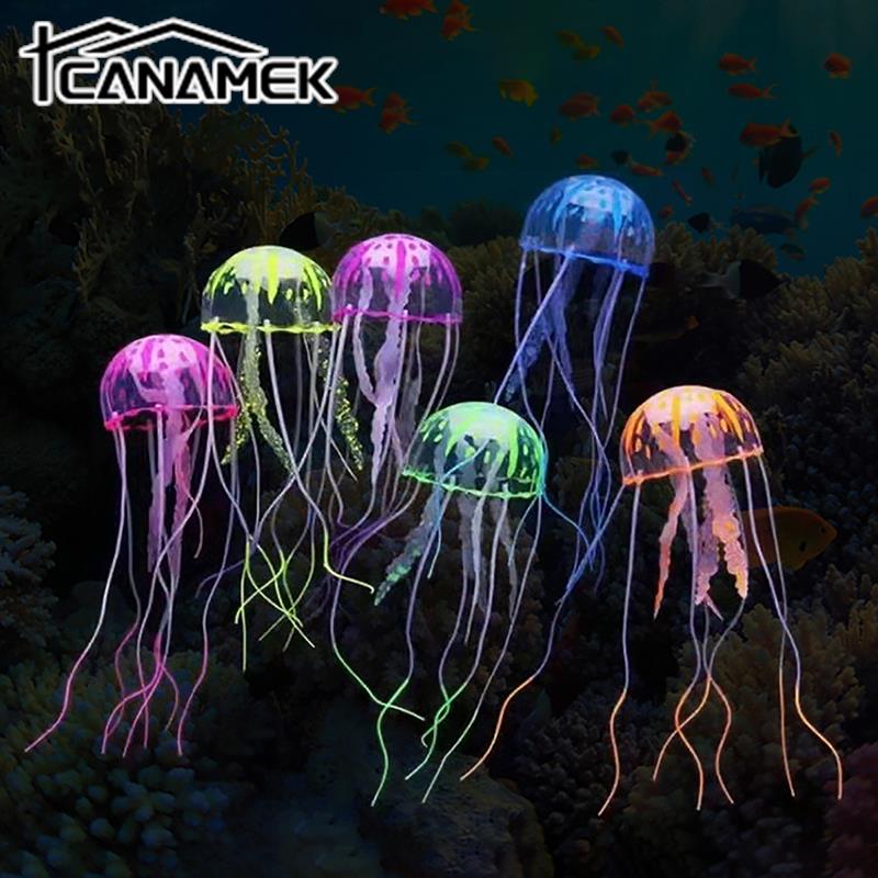 Colorful Artificial Glowing Je - Aquarium Fish Discus review and price