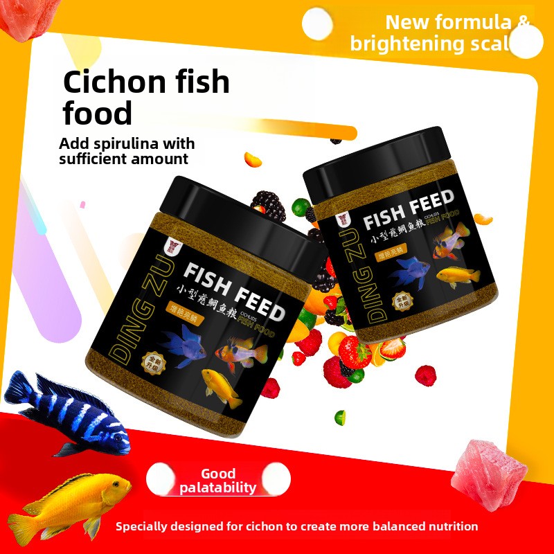 DINGZU Cichlid Fish Food Formu - Fish Food Flake review and price